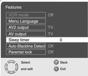 GRUNDIG XEPHIA 42 PXW 110-6710 TOP - Changing the menu language - 1