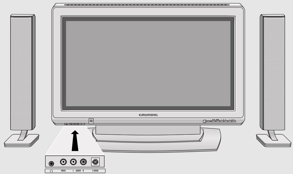 GRUNDIG XEPHIA 42 PXW 110-6721 DOLBY - Controls on the television - 1