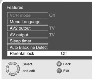 GRUNDIG XEPHIA 42 PXW 110-6721 DOLBY - Child lock - 1