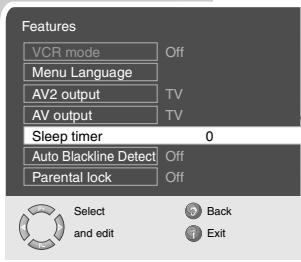 GRUNDIG XEPHIA 42 PXW 110-6721 DOLBY - Changing the menu language - 1