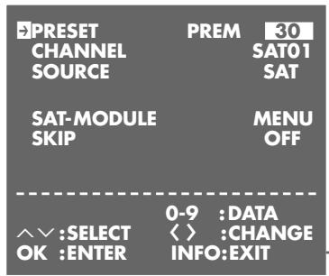 GRUNDIG XERIA GV 6263 HIFI - Setting the channel position for a decoder - 1