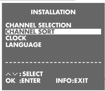 GRUNDIG XERIA GV 6263 HIFI - Sorting television channels - 1