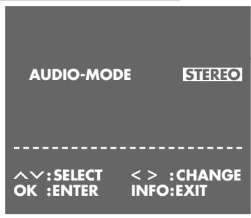 GRUNDIG XERIA GV 6263 HIFI - Selecting the audio track - 1