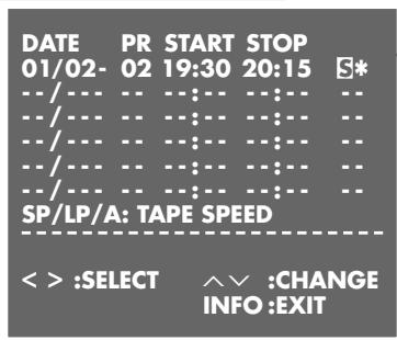 GRUNDIG XERIA GV 6263 HIFI - Recording from a satellite receiver: - 1