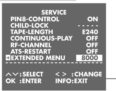 GRUNDIG XERIA GV 6263 HIFI - Switching the Megalogic function on/off - 2