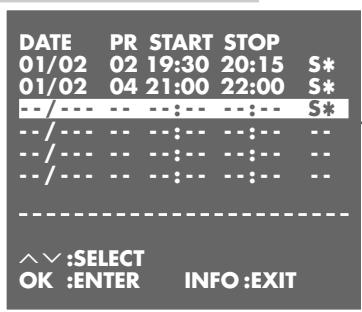 GRUNDIG XERIA GV 6263 HIFI - Modifying recording data - 2