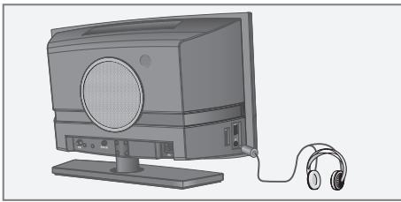 GRUNDIG OVATION 3 CDS 8000 - Connecting the headphones - 1
