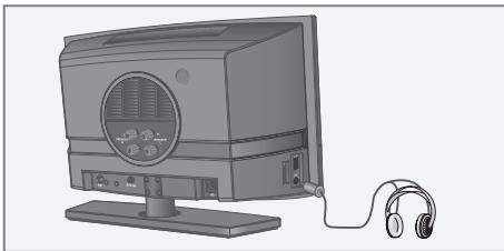 GRUNDIG OVATION 3 CDS 8120 - Connecting the headphones - 1