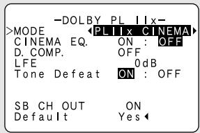 DENON AVR-1906 - Press the SURROUND PARAMETER button to select the surround parameter mode. - 1