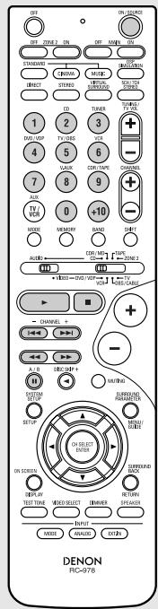 DENON AVR-1906 - Advanced Operation - 1