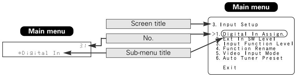DENON AVR-1906 - On-screen display and front display - 2