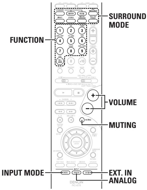 DENON AVR-1906 - Select the play (surround) mode. - 4