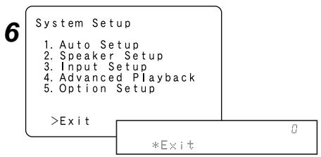 DENON AVR-1906 - Navigating through the System Setup Menu - 5