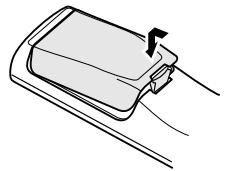 DENON AVR-1906 - Inserting the batteries - 3