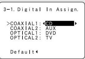 DENON AVR-1906 - Configuration du numérique dans Assign. - 1