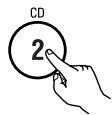DENON AVR-2105 - Select the input source to be played. Example: CD - 2