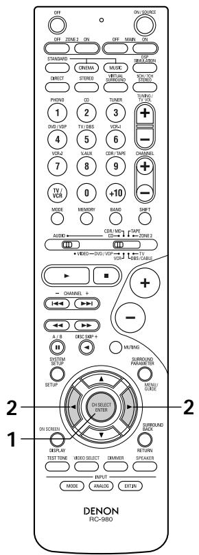 DENON AVR-2105 - Before playing with the surround function - 13
