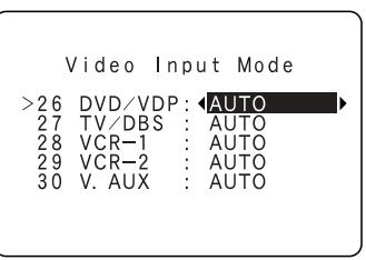 DENON AVR-2105 - Setting the Video Input Mode - 2