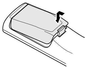 DENON AVR-2105 - Inserting the batteries - 3