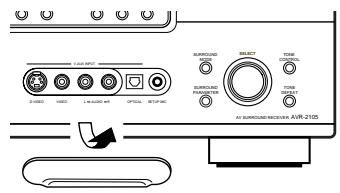 DENON AVR-2105 - AUX terminal - 1