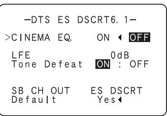 DENON AVR-2105 - Display the surround parameter menu. - 4