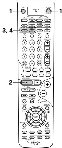 DENON AVR-2803 - Réinitialiser le réglage du transfert d'informations - 6