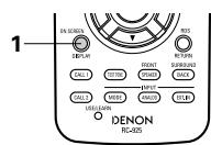 DENON AVR-2803 - Vérification de la source programme actuellement en cours de reproduction, etc. - 3