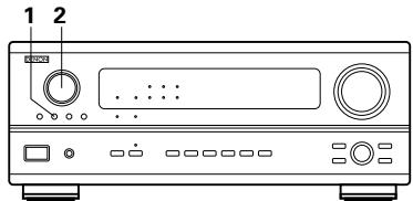 DENON AVR-2803 - Rappel des stations avec les touches préreglées - 2
