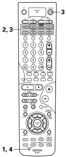 DENON AVR-2803 - Réinitialisation des boutons "appris - 6