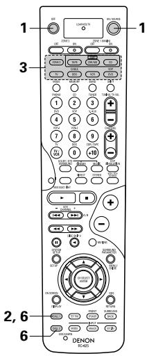 DENON AVR-2803 - Touches d'appel du système - 7