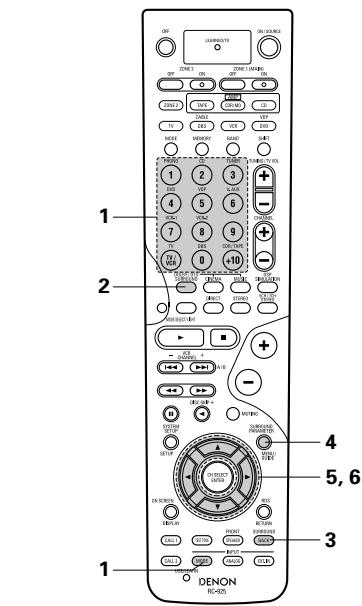 DENON AVR-2803 - Mode dolby digital (uniquement avec entrée numérique) et le mode d'ambiance DTS (uniquement avec entrée numérique) - 1