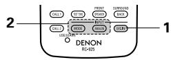 DENON AVR-2803 - Lecture en utilisant les prises d'entrée externe (EXT. IN) - 4