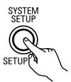 DENON AVR-3803 - Press the SYSTEM SETUP button and display the System Setup Menu screen. - 1