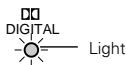 DENON AVR-3803 - Play a program source with the DOLEBY mark. DIGITAL - 1