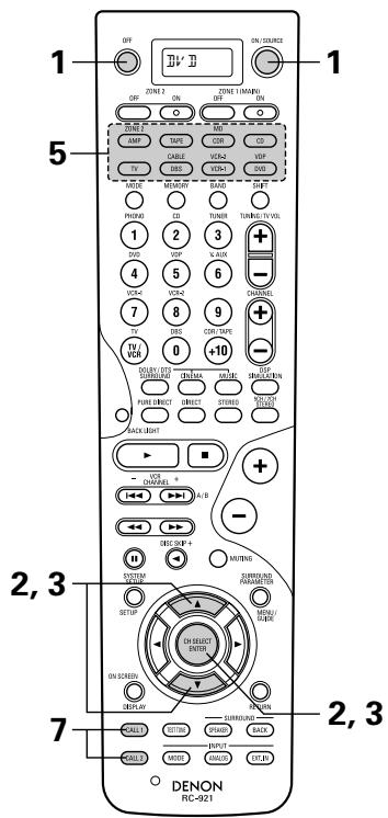 DENON AVR-3803 - Storing system call signals - 8