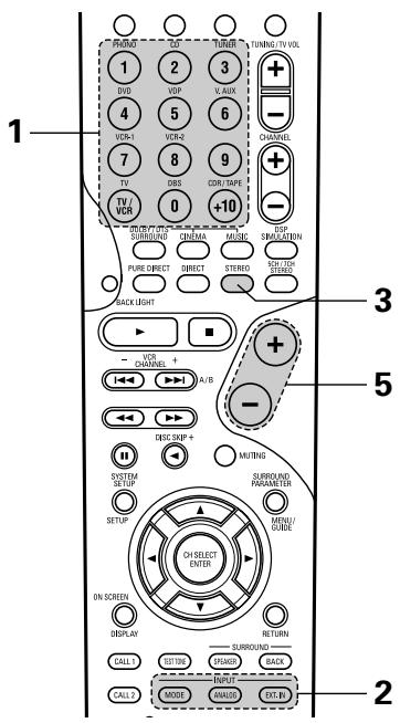DENON AVR-3803 - Select the input mode. - 8