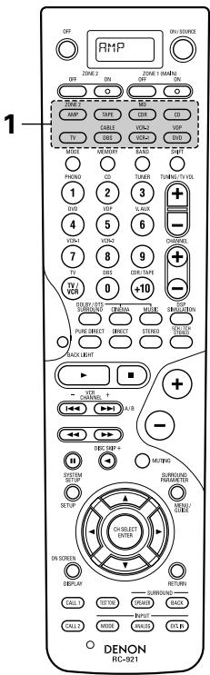 DENON AVR-3803 - NOTE: - 1