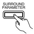 DENON AVR-3803 - Press the SURROUND PARAMETER button. - 1