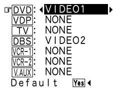 DENON AVR-3803 - Switch to the Component In Assign. screen. - 1