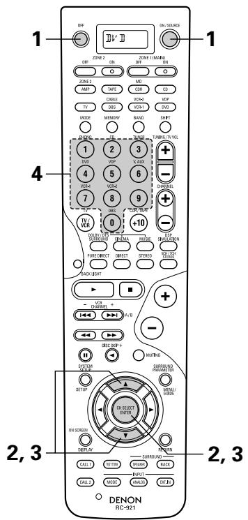 DENON AVR-3803 - Preset memory - 9