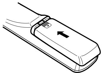 DENON AVR-3803 - Inserting the batteries - 3