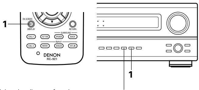 DENON AVR-3803 - Front panel display - 3