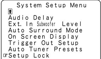 DENON AVR-3803 - Protecting the setting - 2