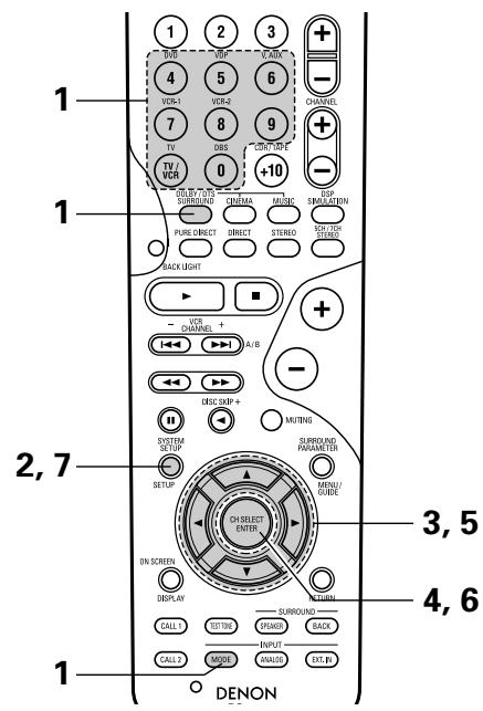 DENON AVR-3803 - Switch to the Audio Delay adjustment screen. - 3