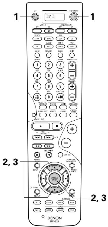 DENON AVR-3803 - Setting the back light's lighting time - 7