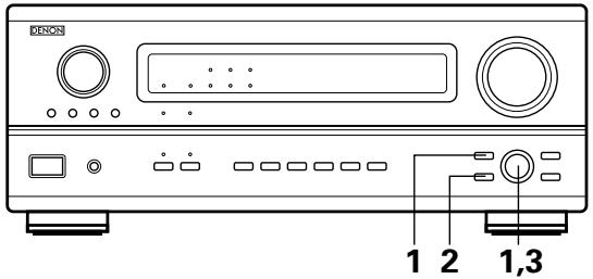 DENON AVR-3803 - Turn the SELECT knob to select the surround mode. - 2