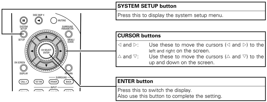 DENON AVR-3803 - SETTING UP THE SYSTEM - 1