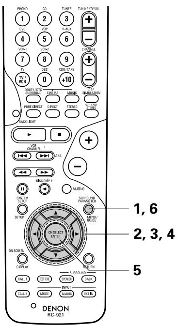DENON AVR-3803 - Tone control setting - 7
