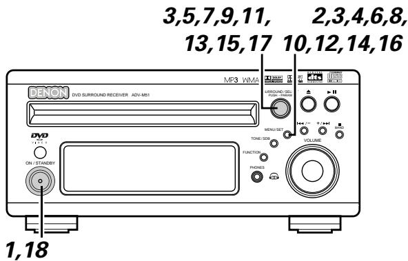 DENON D-M51DVS - Setting the everyday timer and once timer - 1