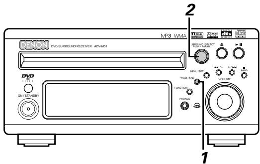DENON D-M51DVS - [1] Adjusting the sound quality (TONE/SDB) - 1